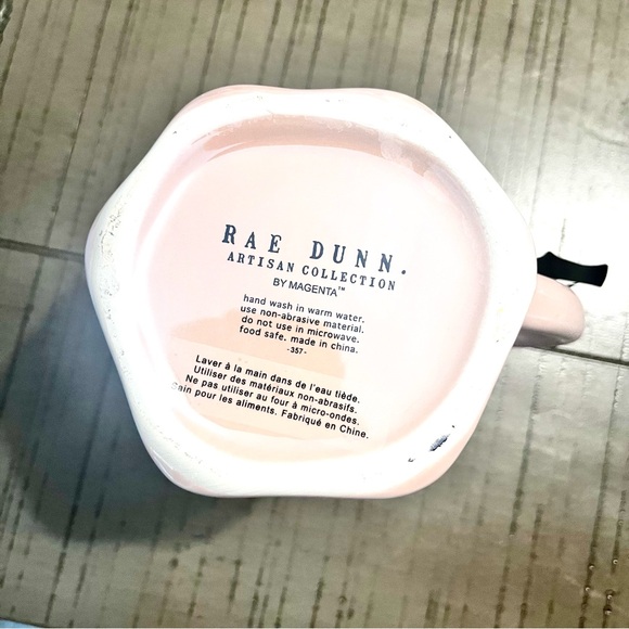 NWT Rae Dunn pink ghost mug Boo! With webs - Picture 4 of 5